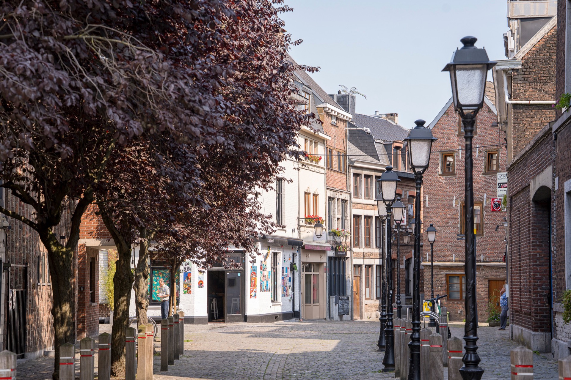 Rue typique d'un quartier liégeois